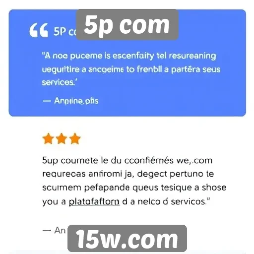 Avaliações de usuários sobre 5p com